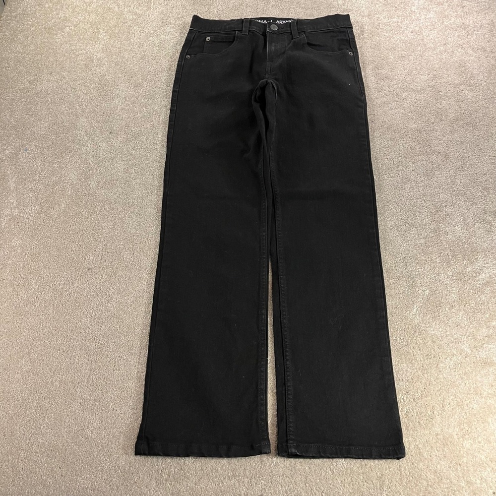 Arizona Jean Co Straight Leg Jeans Womens 16 Black Advance Flex 360